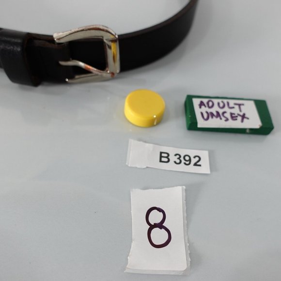 M&S Belt Black Leather Buckle‎ 36 Solid Classic Dress Basic Formal Adult - Picture 11 of 11